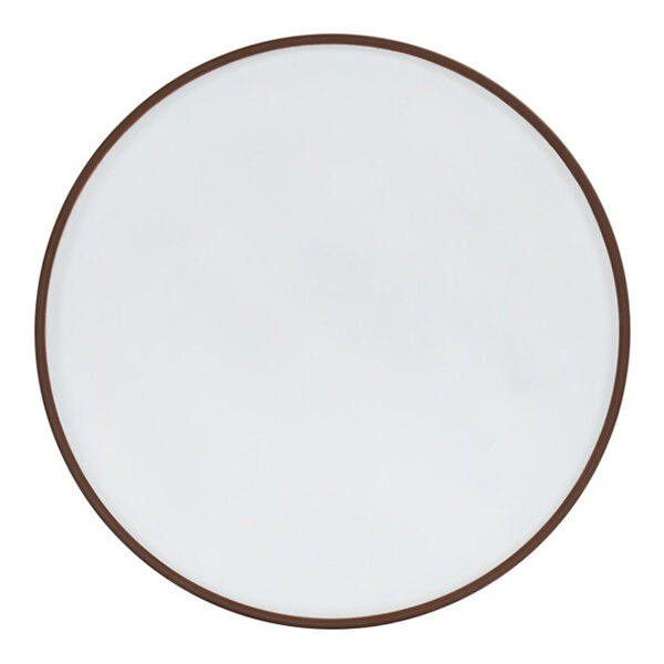 Cal-Mil Hudson 6" Round Stoneware Low Rim Melamine Plate - 6/Case