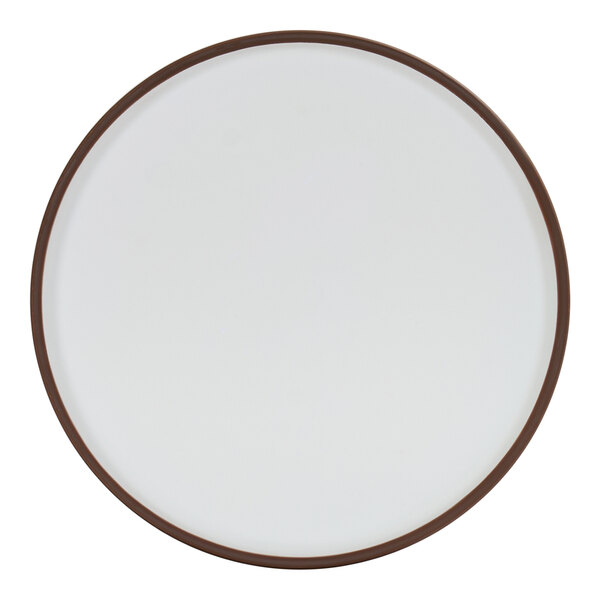 Cal-Mil Hudson 8 1/4" Round Stoneware Low Rim Melamine Plate - 6/Case