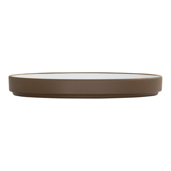 Cal-Mil Hudson 8 1/4" Round Stoneware Low Rim Melamine Plate - 6/Case