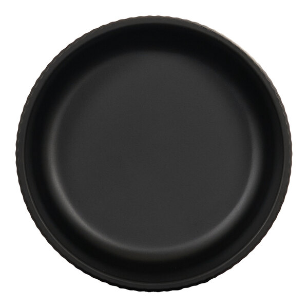 Cal-Mil Arista 16 oz. Round Black Melamine Bowl - 6/Case