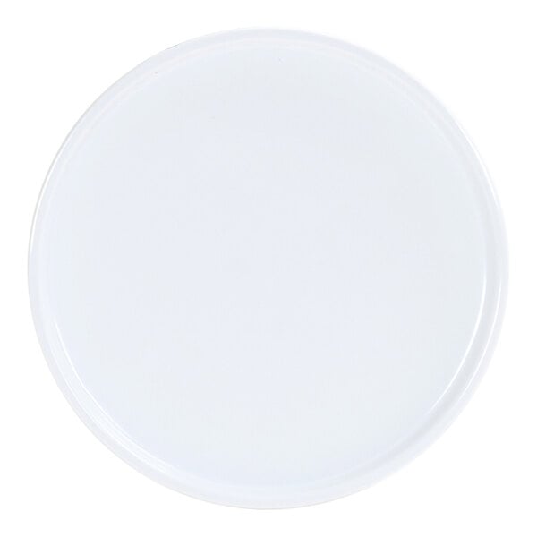 Cal-Mil Selene 6" White Round Melamine Plate - 6/Case