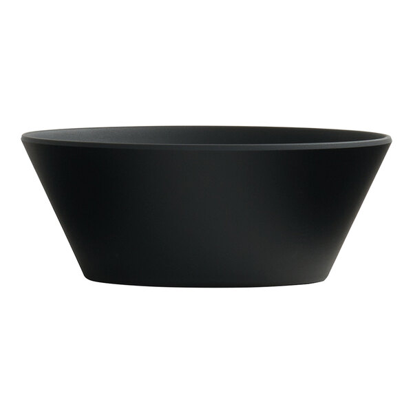 Cal-Mil Classic Coupe 13 oz. Round Black Melamine Bowl - 6/Case