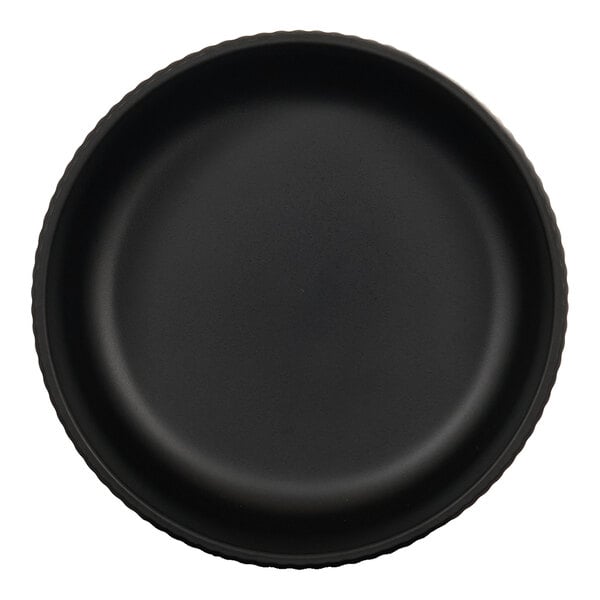 Cal-Mil Arista 30 oz. Round Black Melamine Bowl - 6/Case