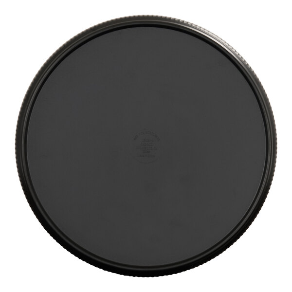 Cal-Mil Arista 10" Round Black Low Rim Melamine Coupe Plate - 6/Case