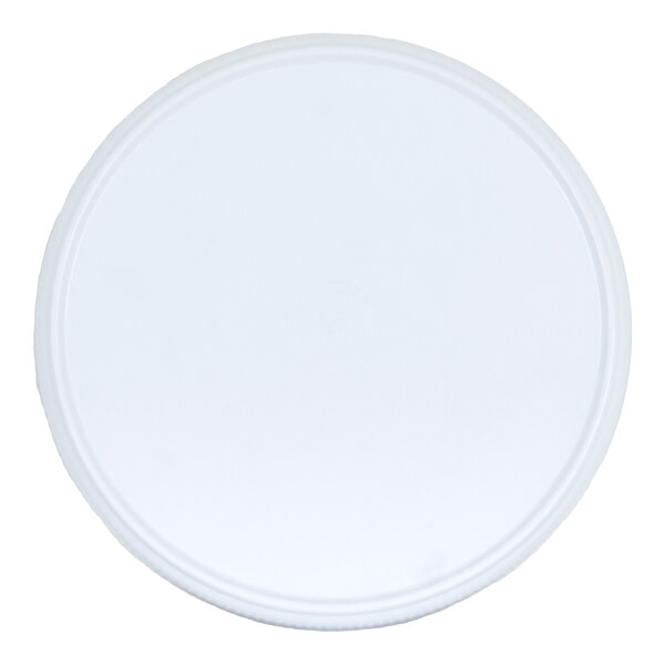 Cal-Mil Arista 8" Round White Low Rim Melamine Coupe Plate - 6/Case