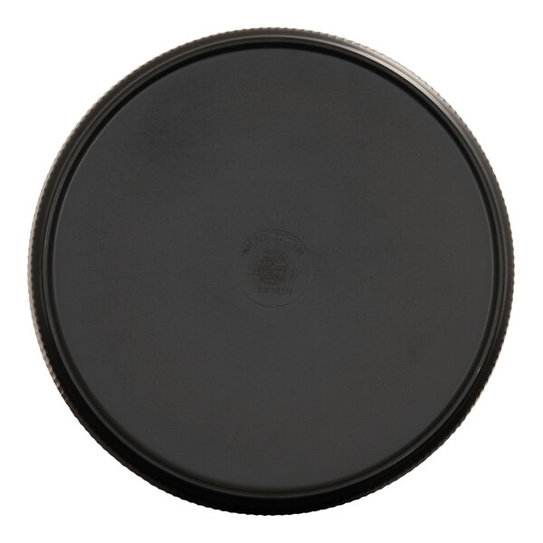 Cal-Mil Arista 6" Round Black Raised Rim Melamine Plate - 6/Case
