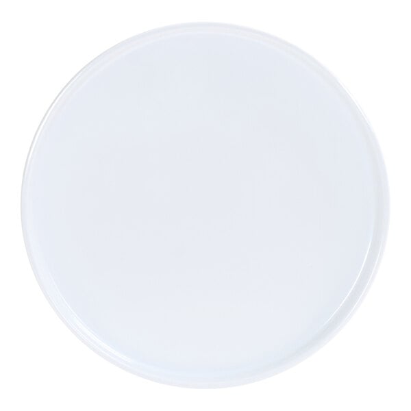 Cal-Mil Selene 8" White Round Melamine Plate - 6/Case