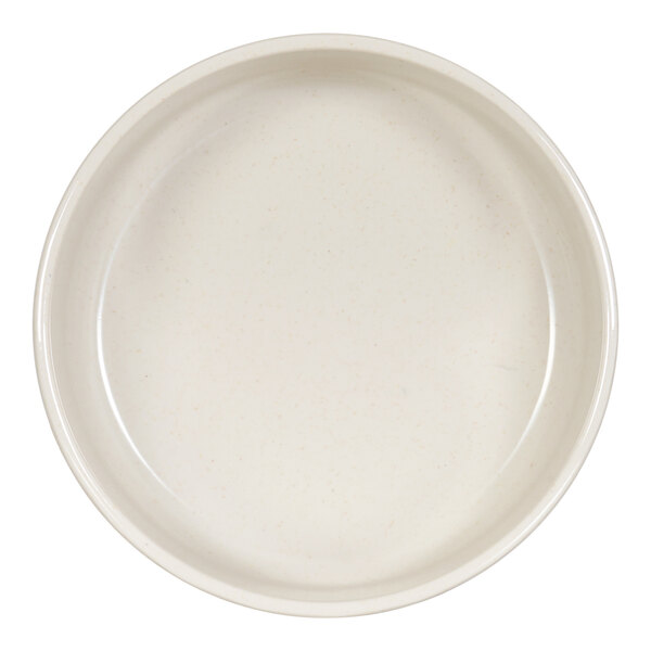 Cal-Mil Sorelle 16 oz. Round Black and Ivory Speckle Melamine Bowl - 6/Case