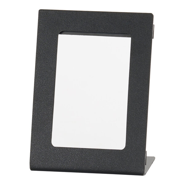 A black ABS card holder designed to display 4" x 6" cards.