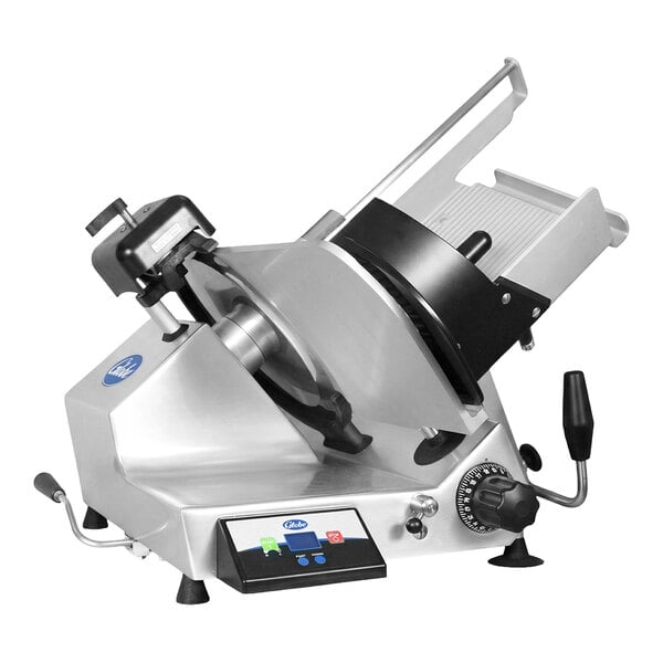 Globe S2 Series Premium Advanced SG213A 13" Heavy-Duty Automatic Gravity-Feed Meat / Cheese Slicer - 110V, 1/2 hp