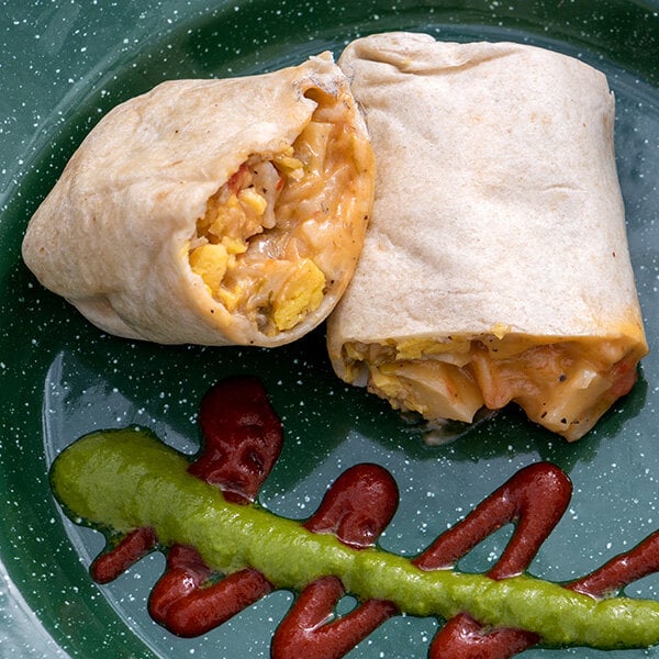 Dis Burrito Pork Sausage Breakfast Burrito 8 oz. - 12/Case
