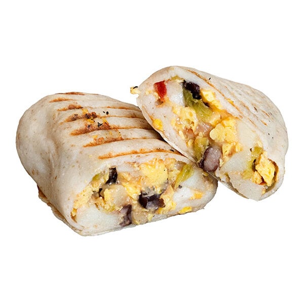 Dis Burrito Gluten-Free Black Bean Breakfast Burrito 8 oz. - 12/Case