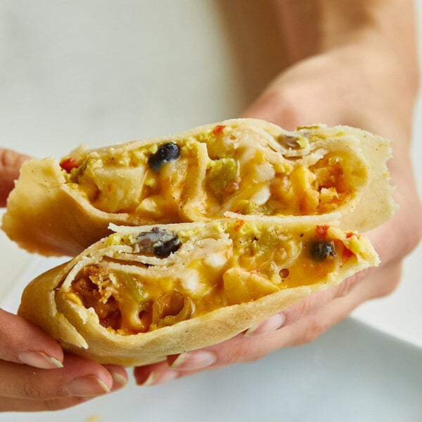 Dis Burrito Gluten-Free Black Bean Breakfast Burrito 8 oz. - 12/Case