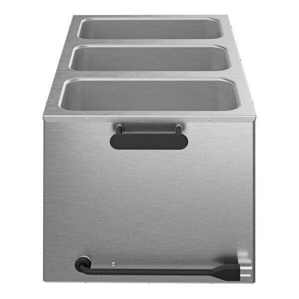 Vollrath 72033 33W-120 Triple-Well 1/3 Size Countertop Food Warmer / Rethermalizer - 120V, 1,200W