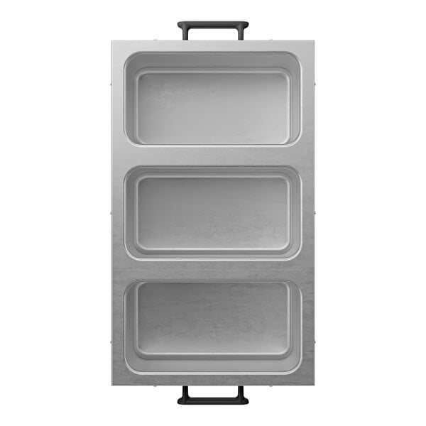 Vollrath 72033 33W-120 Triple-Well 1/3 Size Countertop Food Warmer / Rethermalizer - 120V, 1,200W