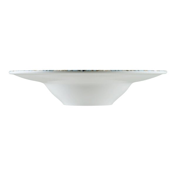 Bonna by Global Tableware Collective Luca Mosaic 9 1/2" Round Multi-Colored Porcelain Wide Rim Deep Plate - 12/Case