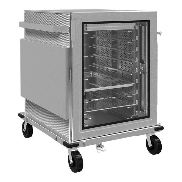 Eastern Tabletop EcoHold 16 Single Compartment Cordless Hot / Cold Banquet Cart with 16 Perforated Pans and 6 EcoBurner Cool Packs EB19204