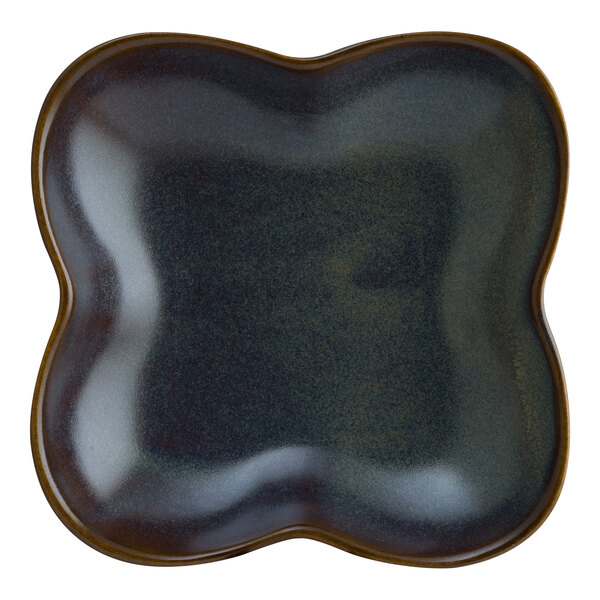 Bonna by Global Tableware Collective East Gloire 8.5 oz. Unique Blue Green Porcelain Bowl - 12/Case
