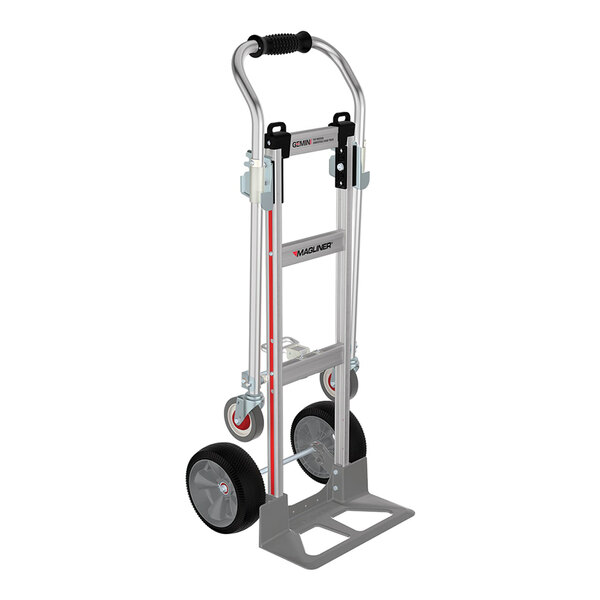 Magliner Gemini JR. 1,100 lb. Aluminum Convertible Hand Truck with U-Loop Handle and 10" Interlocked Microcellular Foam Wheels GEKJ1-UAER