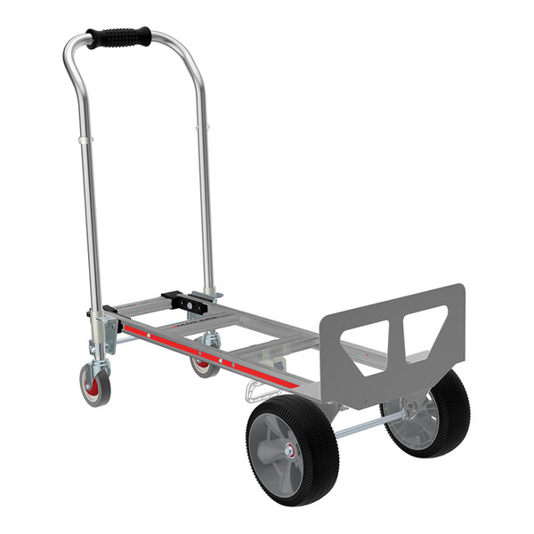 Magliner Gemini JR. 1,100 lb. Aluminum Convertible Hand Truck with U-Loop Handle and 10" Interlocked Microcellular Foam Wheels GEKJ1-UAER