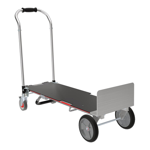 Magliner Gemini XL 1,300 lb. Aluminum Convertible Hand Truck with High-Density Polyurethane Deck, U-Loop Handle, Straight-Loop Handle, and (2) 10" Balloon Cushion Wheels GEKXL4G7BR