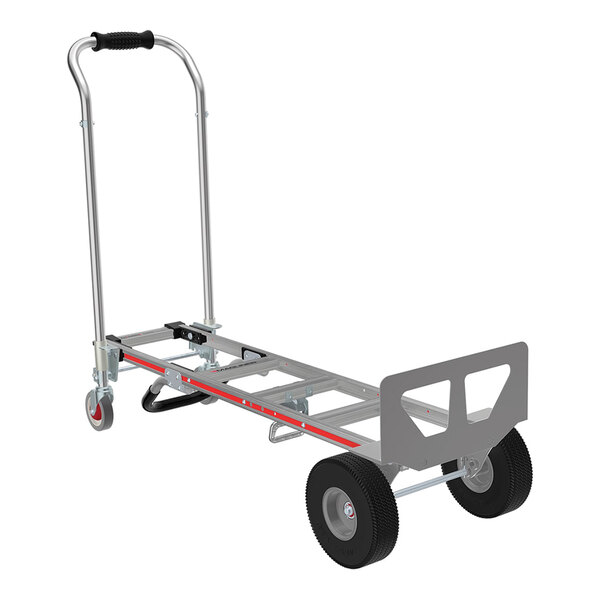Magliner Gemini SR. 1,100 lb. Aluminum Convertible Hand Truck with U-Loop Handle, Straight-Loop Handle, and 10" Microcellular Foam Wheels GEKS17UACR