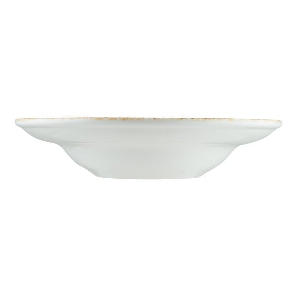 Bonna by Global Tableware Collective Alhambra 10 5/8" Round Blue and Orange Porcelain Wide Rim Deep Plate - 6/Case