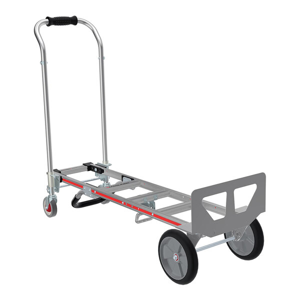 Magliner Gemini SR. 1,100 lb. Aluminum Convertible Hand Truck with U-Loop Handle, Straight-Loop Handle, and 10" Balloon Cushion Wheels GEKS17UABR
