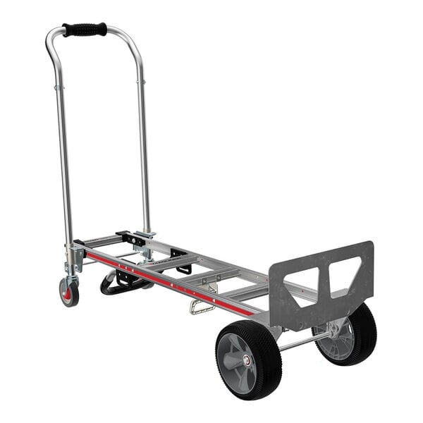 Magliner Gemini SR. 1,100 lb. Aluminum Convertible Hand Truck with U-Loop Handle, Straight-Loop Handle, and 10" Interlocked Microcellular Foam Wheels GEKS17UAER