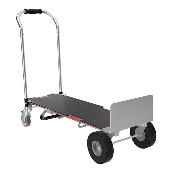 Magliner Gemini XL 1,300 lb. Aluminum Convertible Hand Truck with High-Density Polyurethane Deck, U-Loop Handle, Straight-Loop Handle, and (2) 10" Microcellular Foam Wheels GEKXL4G7CR