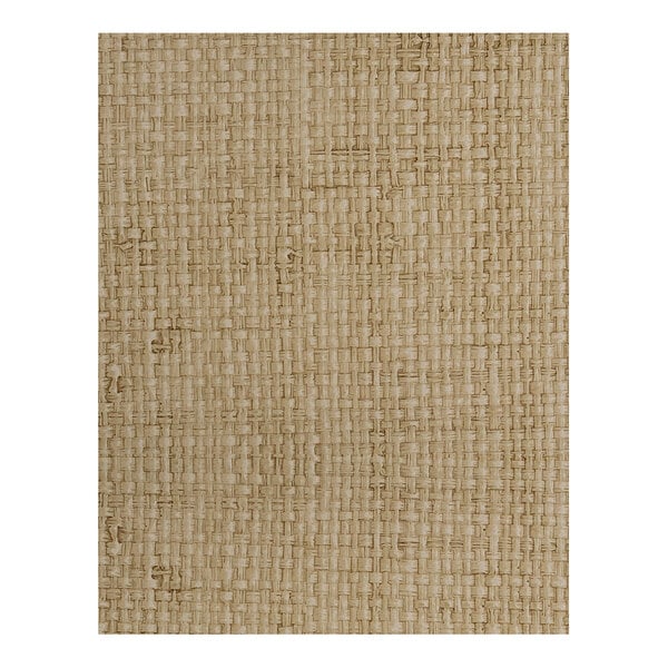 An album-style booklet with a rattan desert textured cover, sized 8.5 x 11 inches, unpadded, designed to hold 6 views.
