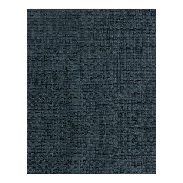 A dark textured double panel rattan Oxford cover sized 8.5 x 11 inches, unpadded.