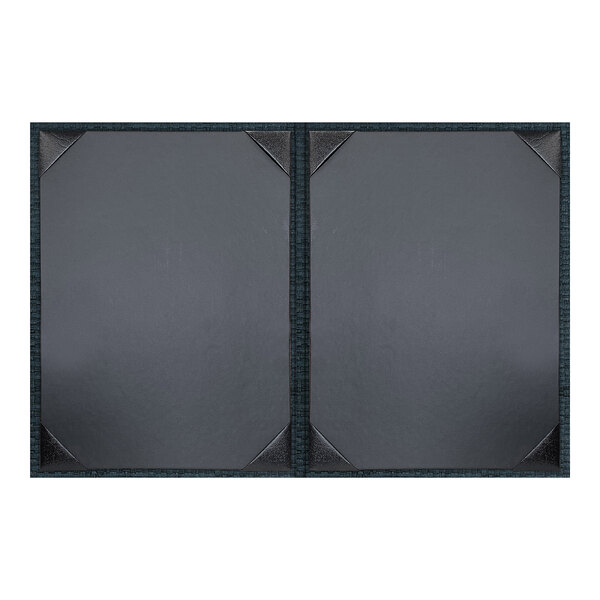 A double panel, unpadded rattan Oxford certificate holder designed to display two 8.5 x 11 inch documents.