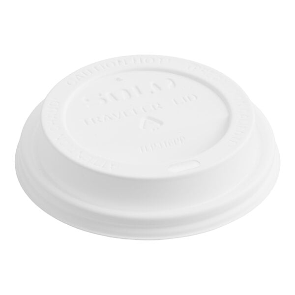 Solo TLP316PPR 10-24 oz. White Polypropylene Plastic Traveler Dome Cup Lid - 950/Case
