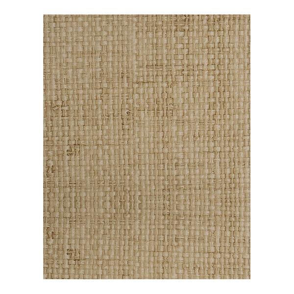 A double panel of unpadded rattan material in a desert color, measuring 8.5 x 11 inches.