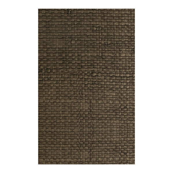 H. Risch, Inc. Rattan 8 1/2" x 14" Customizable Mocha 6-View Menu Cover - 25/Case