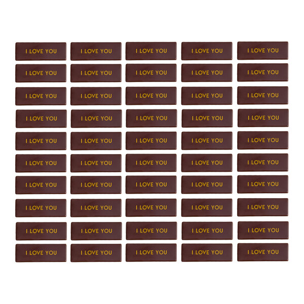 Chocolatree I Love You Chocolate Decoration - 50/Box