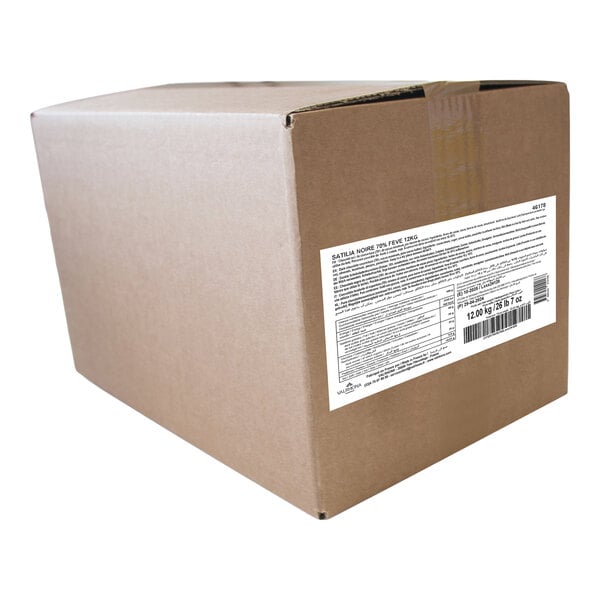 Valrhona Satilia Noire 70% Dark Chocolate Feve 6.6 lb.