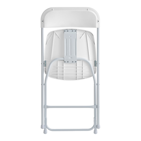Lancaster Table & Seating White Textured and Contoured Folding Chair - 10/Case