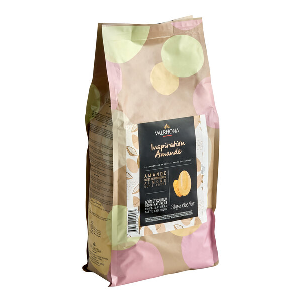 Valrhona Almond Inspiration Couverture Feve 6.6 lb. - 3/Case