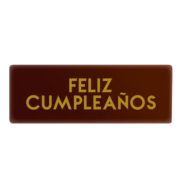 Chocolatree Feliz Cumpleanos Chocolate Decoration - 300/Case