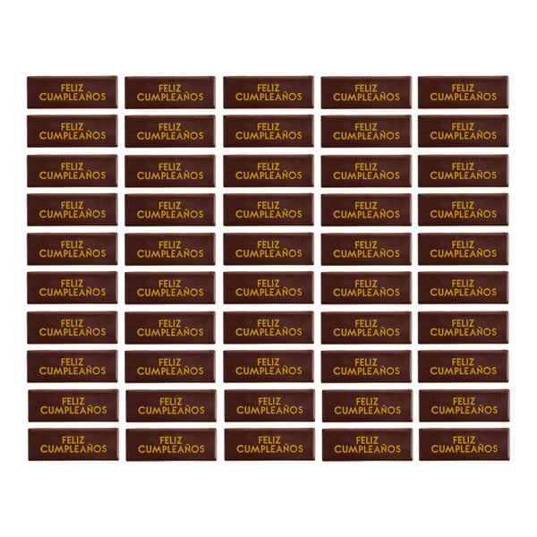 Chocolatree Feliz Cumpleanos Chocolate Decoration - 300/Case