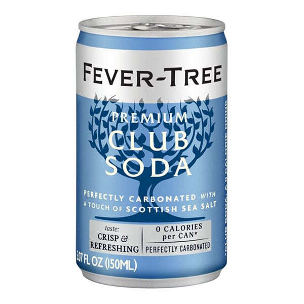 A 5 fl. oz. can of Fever-Tree Premium Club Soda.