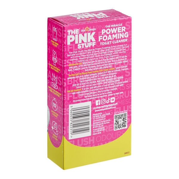 The Pink Stuff 824996 The Miracle Power Foaming Toilet Cleaner - 20/Case