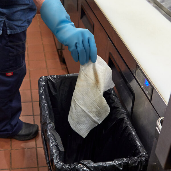 3M 36397 Scotch-Brite™ 9" x 12" Stainless Steel Hood Degreaser Wipes with Scotchgard™ Protector - 180/Case