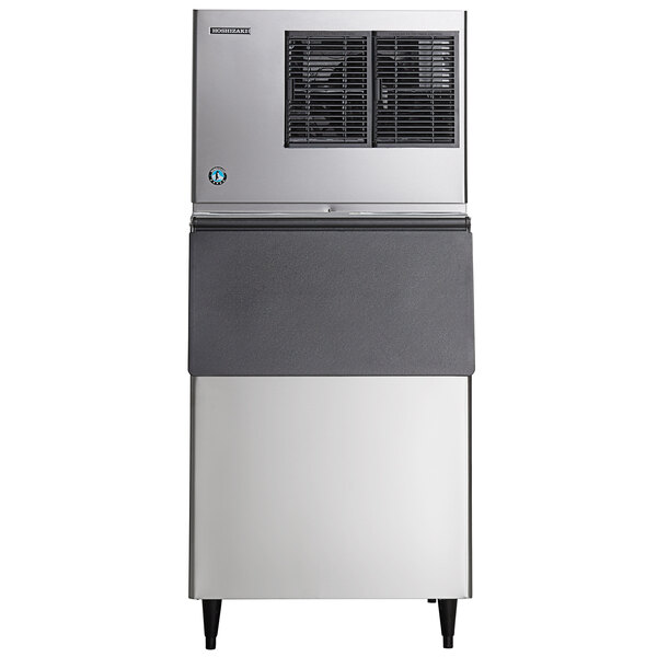 Hoshizaki KM-530MAK 30" Air-Cooled Modular Crescent Cube Ice Machine with Stainless Steel Finish Ice Storage Bin - 545 lb., 115V, 1 Phase