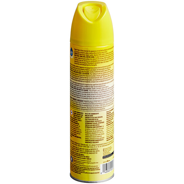 SC Johnson Pledge® Professional Polish and Shine 301168 14.2 oz. Lemon Multi-Surface Furniture Spray - 6/Case