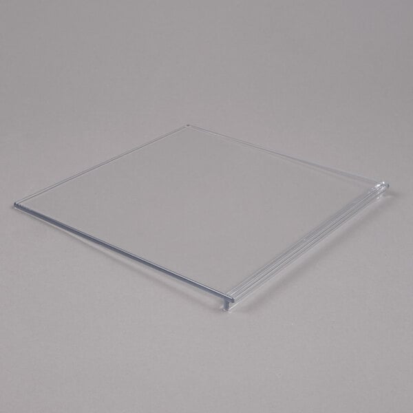 A clear plastic plate.