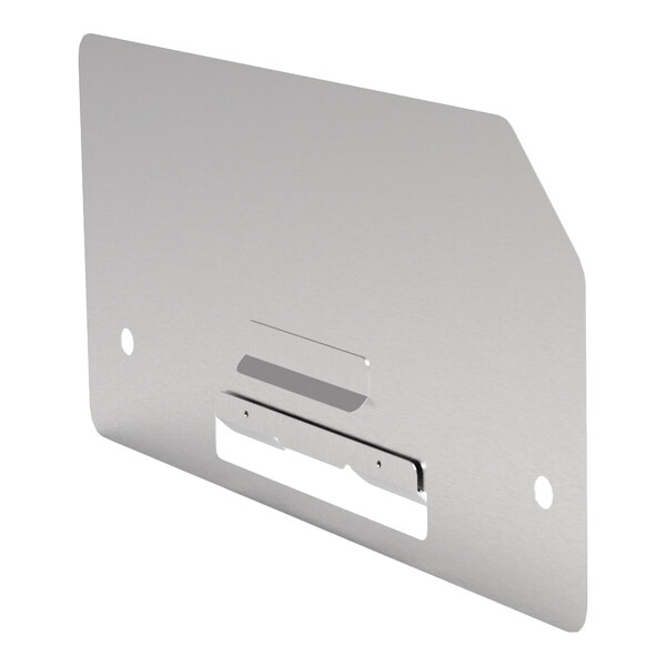 A stainless steel right splash guard kit designed for use with Giles GGF-720 and GGF-400 models.