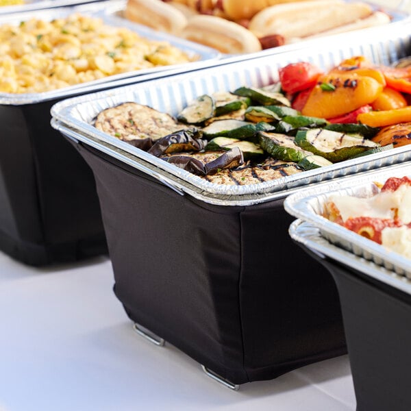 Chef Master Black Decorative Fabric Chafer Wind Guard 90081 - 2/Case